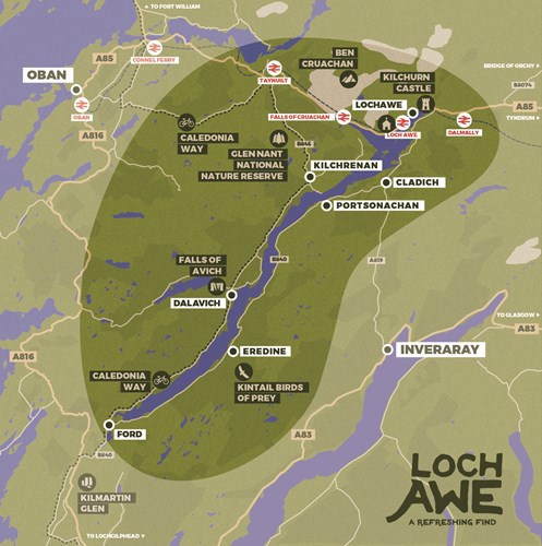 Map of Loch Awe