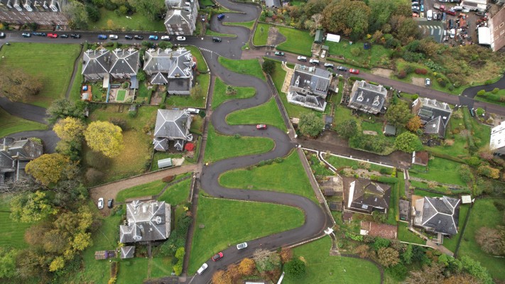 DJI 0206_Drone image of the The Serpentine on Bute