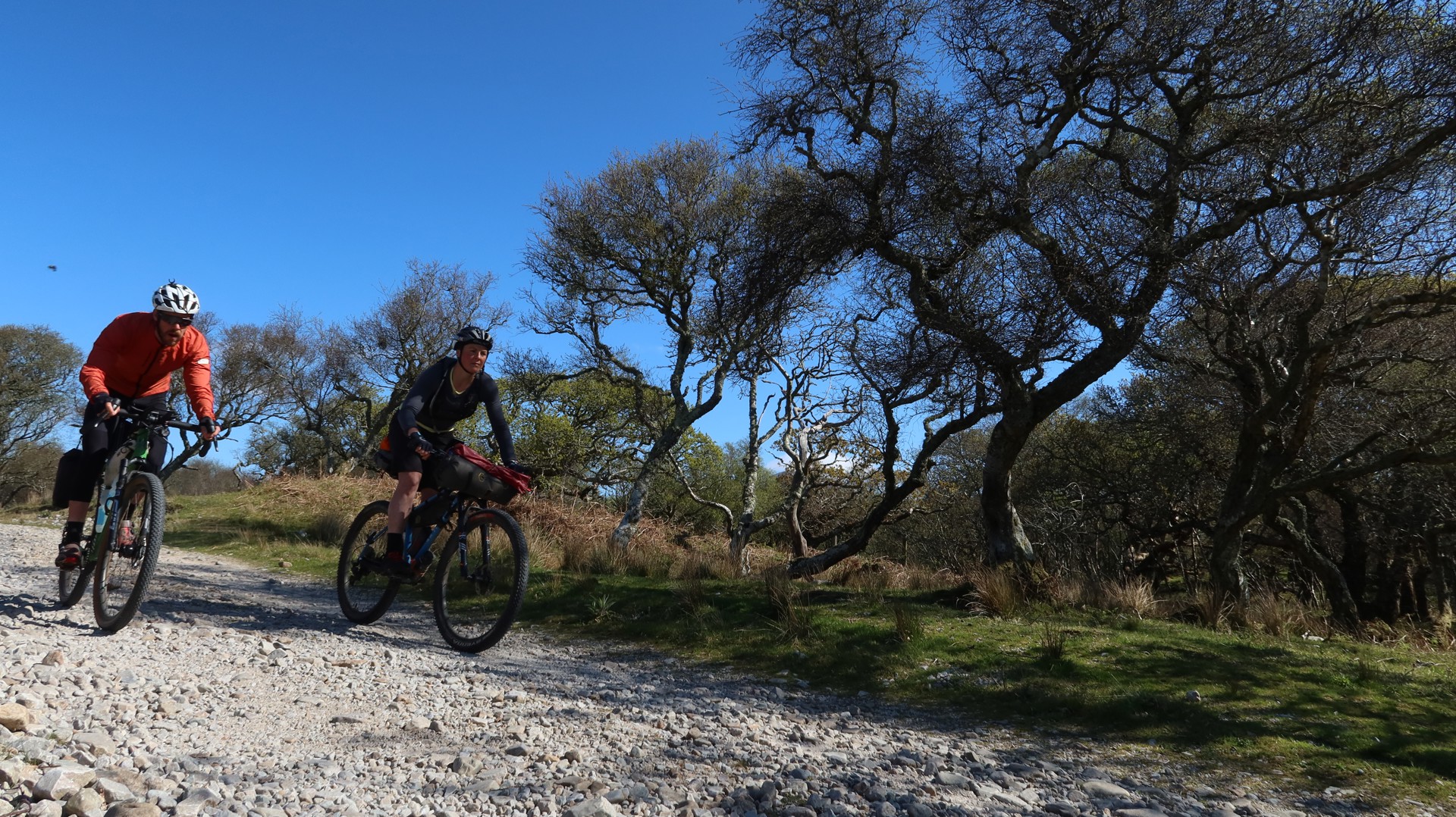 Background image - Cyclists in Argyll