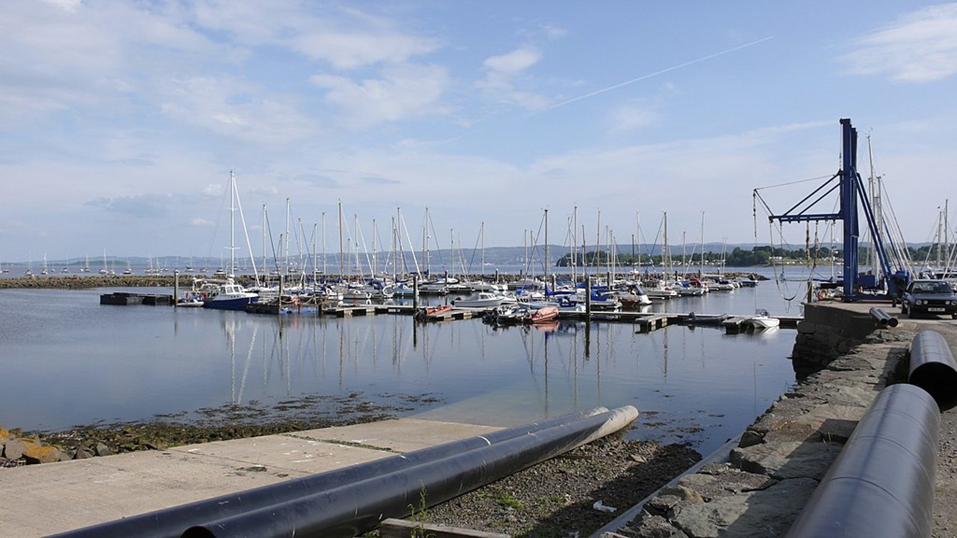 Background image - Yachts Moored At Rhu Marina River Clyde Geographorguk 1915298